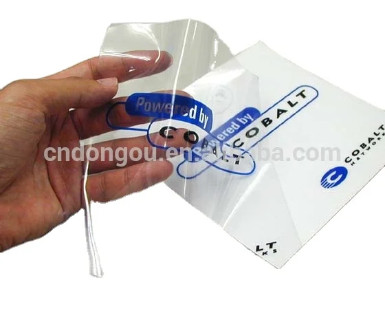waterproof transparent self adhesive PVC sticker paper
