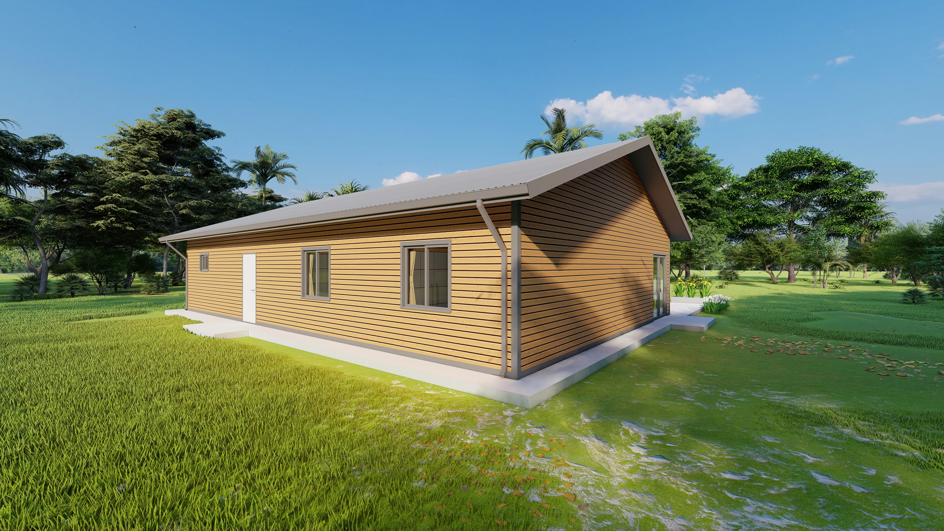 Prefabricated New Economic Villa Ready Design in Stock Light Steel House Villa for Sale