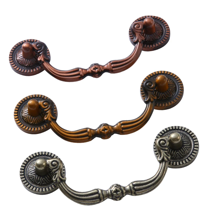 New Chinese retro hanging handle furniture drawer hanger bronze handle zinc alloy material factory direct sale