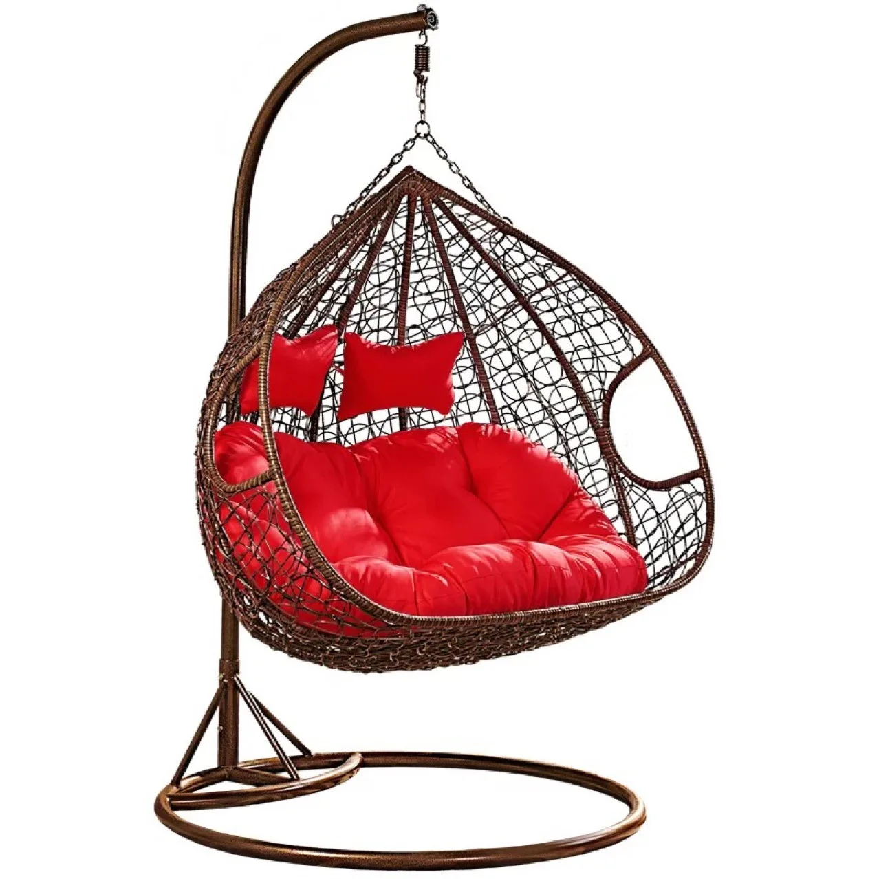 Patio Swings Double Seat Hanging Chair Garden Relax Hammock Wicker Rattan Hanging Double Swinging chair garden furniture hammock