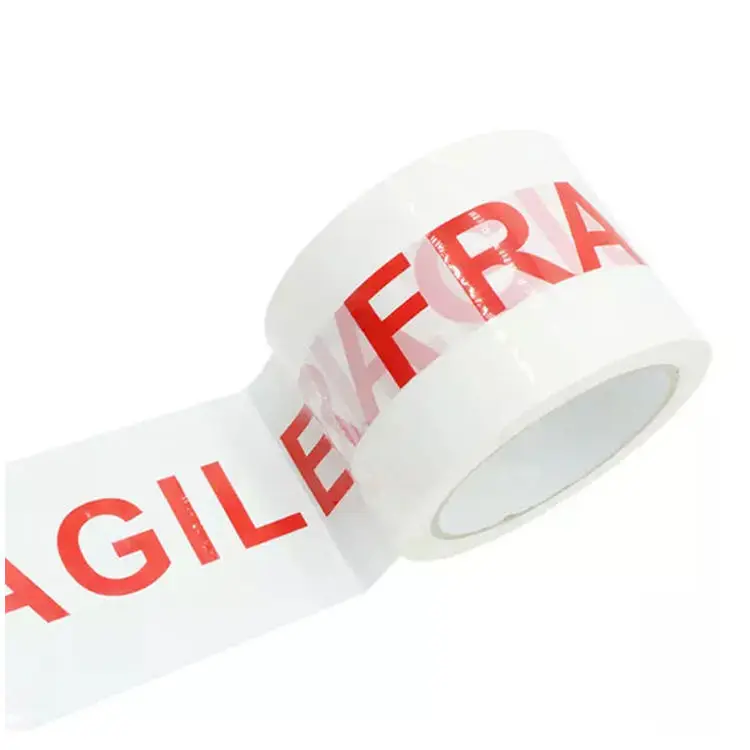 Adhesion Customized Printed Fragile Opp Packaging Tape Bopp Sticky Tape With Logo