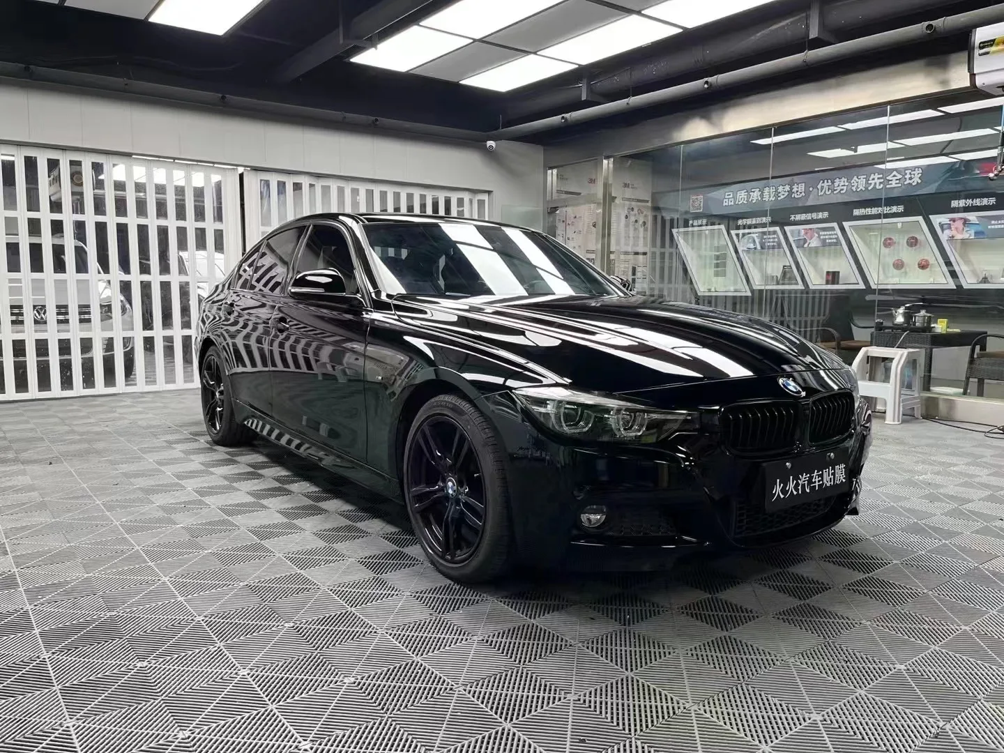 Bright black Car skin Finish Protective Film 1.52 x 17m bubble-free/self-adhesive car body film Bright black ppf film