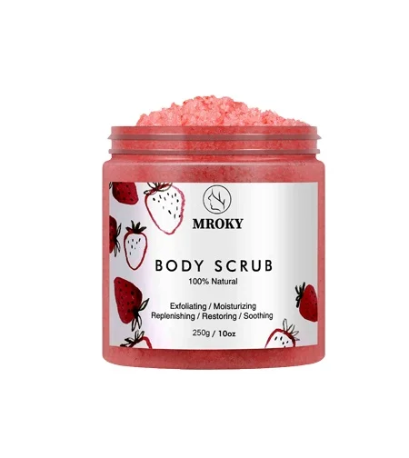 Himalayan Salt Body Scrub With Collagen - Natural Exfoliating Salt Scrub And Body Souffle Help Moisturize Skin