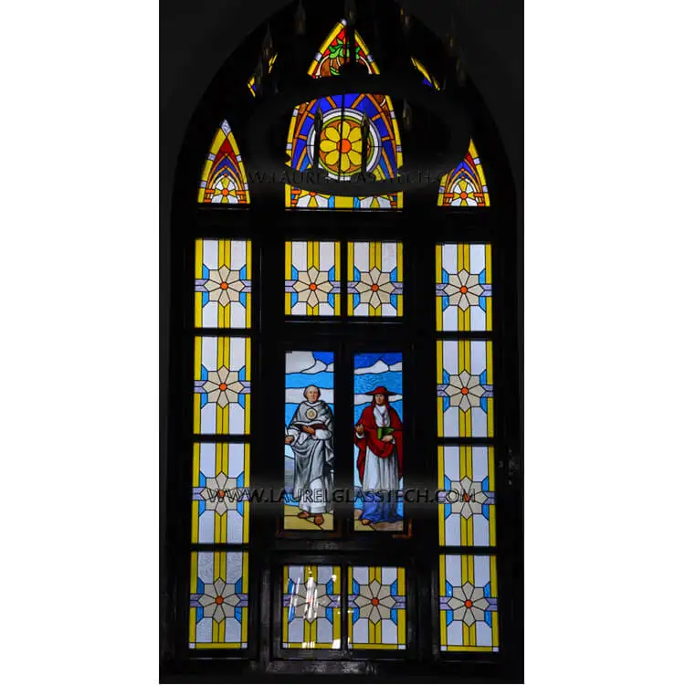 Custom design stained glass window for home