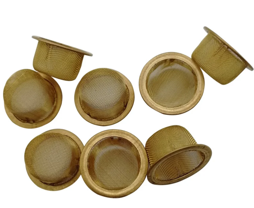 16mm 20mm cone dome smoking stainless steel brass wire mesh filter pipe screens for crystal stone pipes
