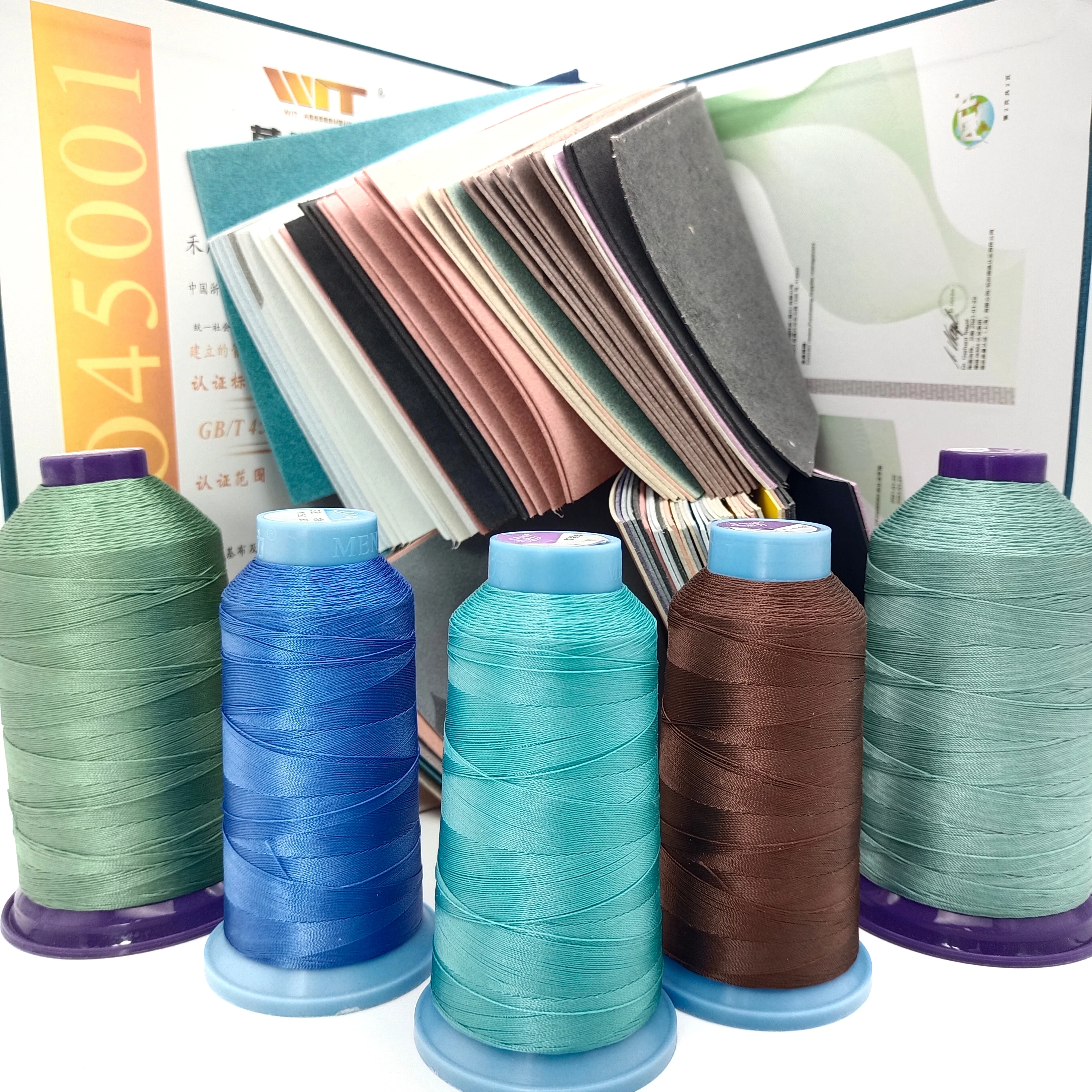 Extra Strong Tex 70 90 polyester upholstery dacron thread for upholstery thread Outdoor and heavy fabrics