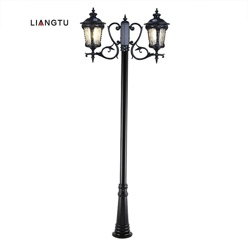 Уличные фонари с 2 головками освещение для сада фермы дома современные осветительные приборы украшения ландшафта