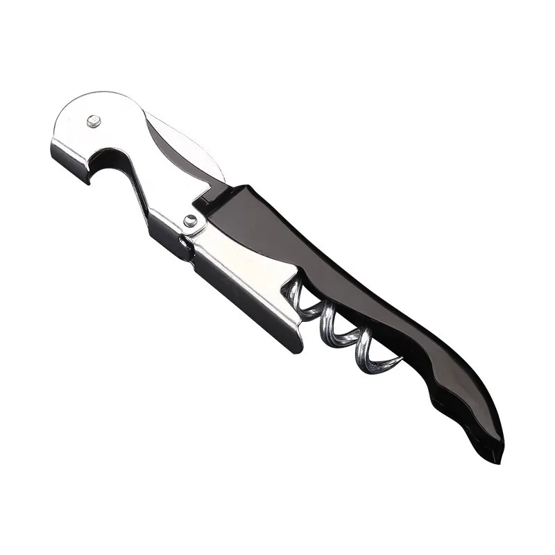 Personalised bar stainless steel beer bottle opener metal portable corkscrew wine bottle opener corkscrew opener 2 in1