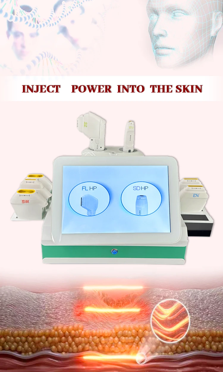 Newest 4 In 1 3d Hifu Vmax Hifu Vaginal Tightening 3d Hifus Rf Needling Fractional 4 In 1 Skin Tightening Anti-aging Machine