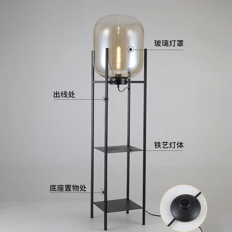 Nordic Designer Indoor Bedroom Living Room Iron Rotatable Standing Modern Led Floor Lamp