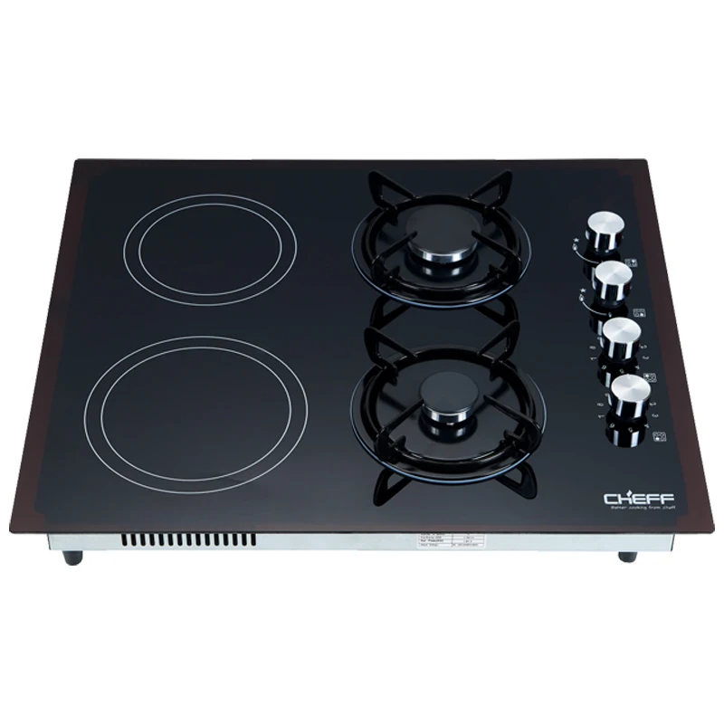 New Arrival Kitchen Household Multifunctional Cooking Double Infrared Gas Cooker Combined Built in 2 Burner Gas Hob