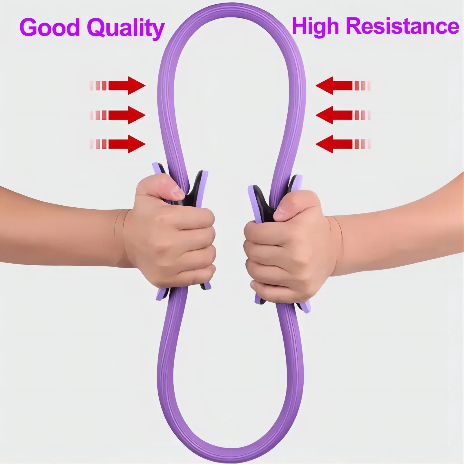 Home Exercise Portable Equipment Body Kit Gym Yoga Ball Stretching Band Resistance Band Yoga Circle Pilates Ring Fitness Set