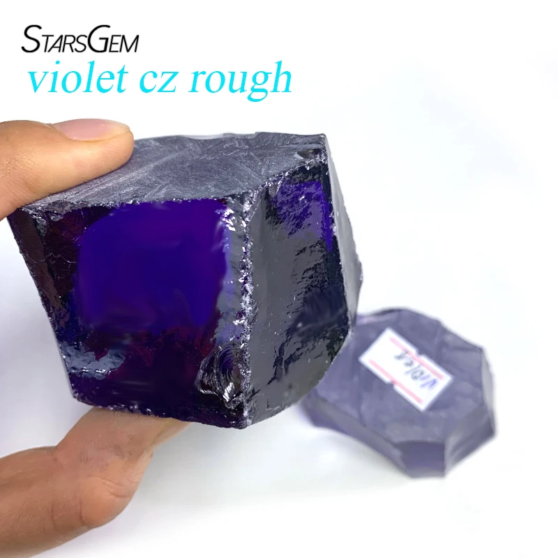 Starsgem CZ Rough Pink Red Black Purple Cubic Zirconia Raw material