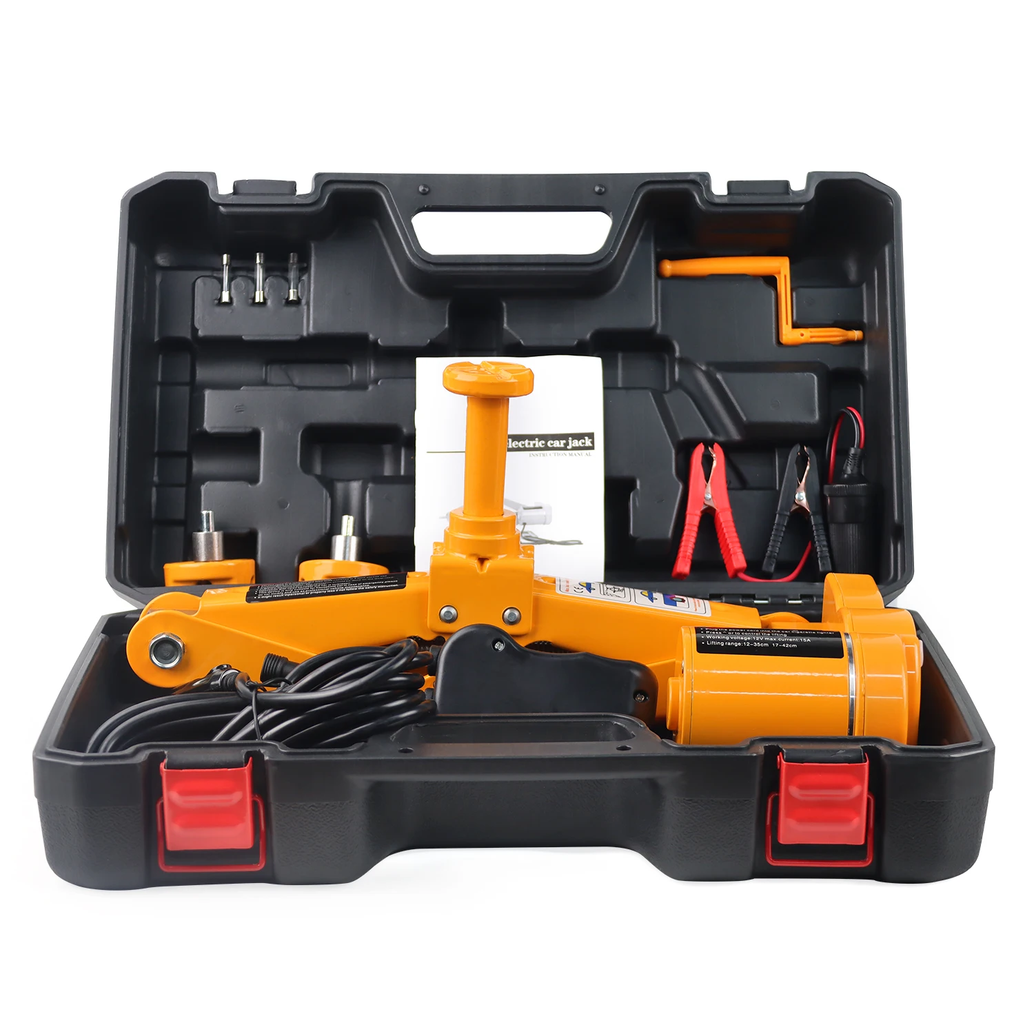 Professional Durable high quality 2T 12v DC Multifunctional Electric Screw Scissor Car Jack Quick Repair Tools Set