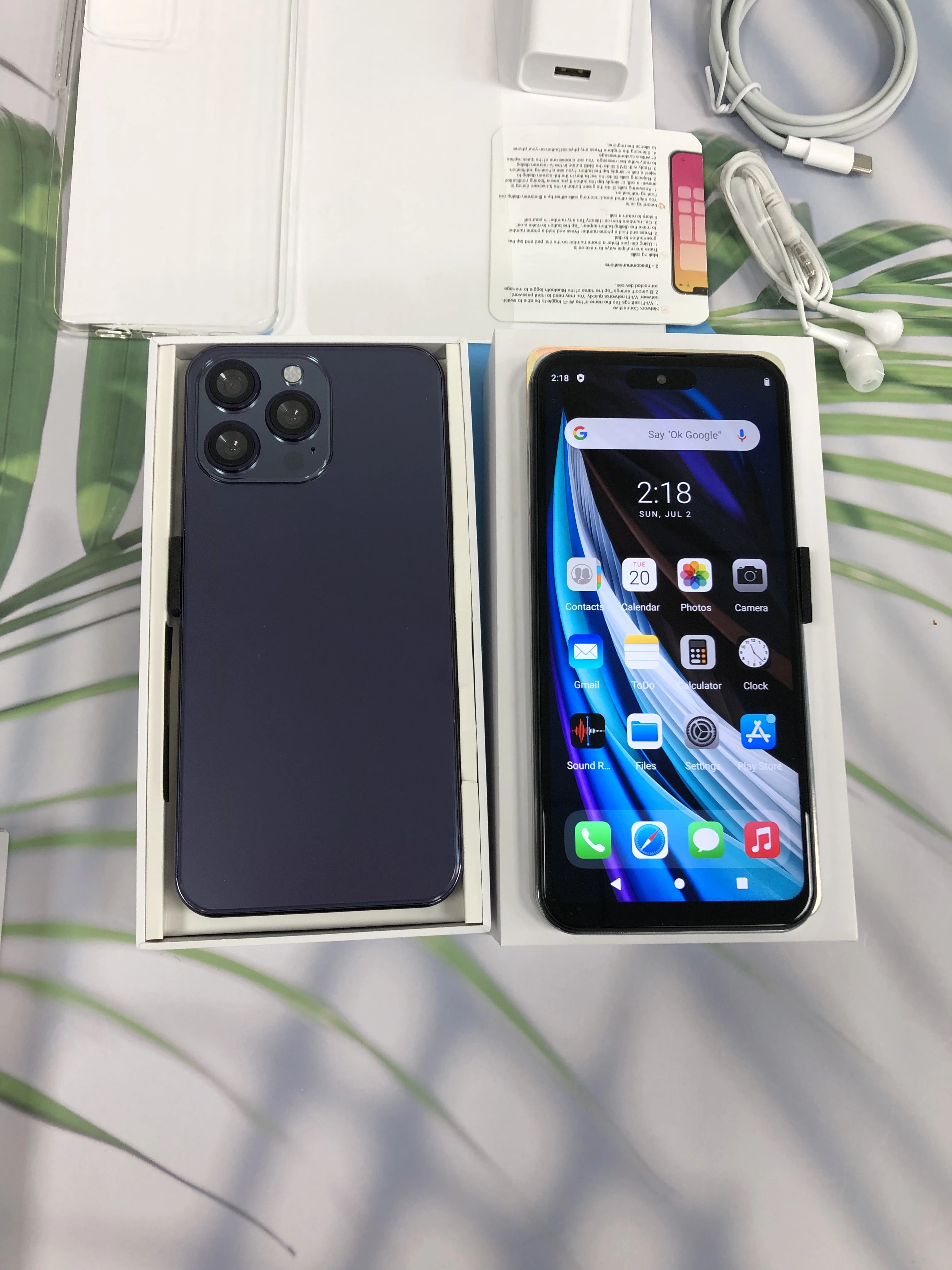 Factory Price cellphone I 14 PRO MAX 6.6 inch 4GB+64GB Large memory 4g Smartphones Unlocked Beauty Android Mobile Phones