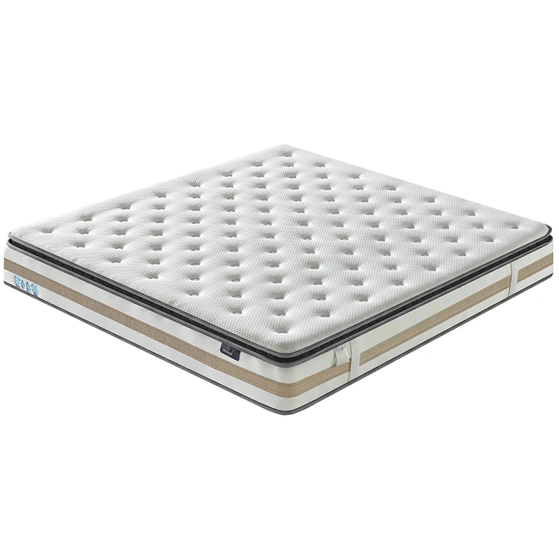 Mattress in a Box Bed King Queen Hybrid Single Pocket Spring Latex Mattress