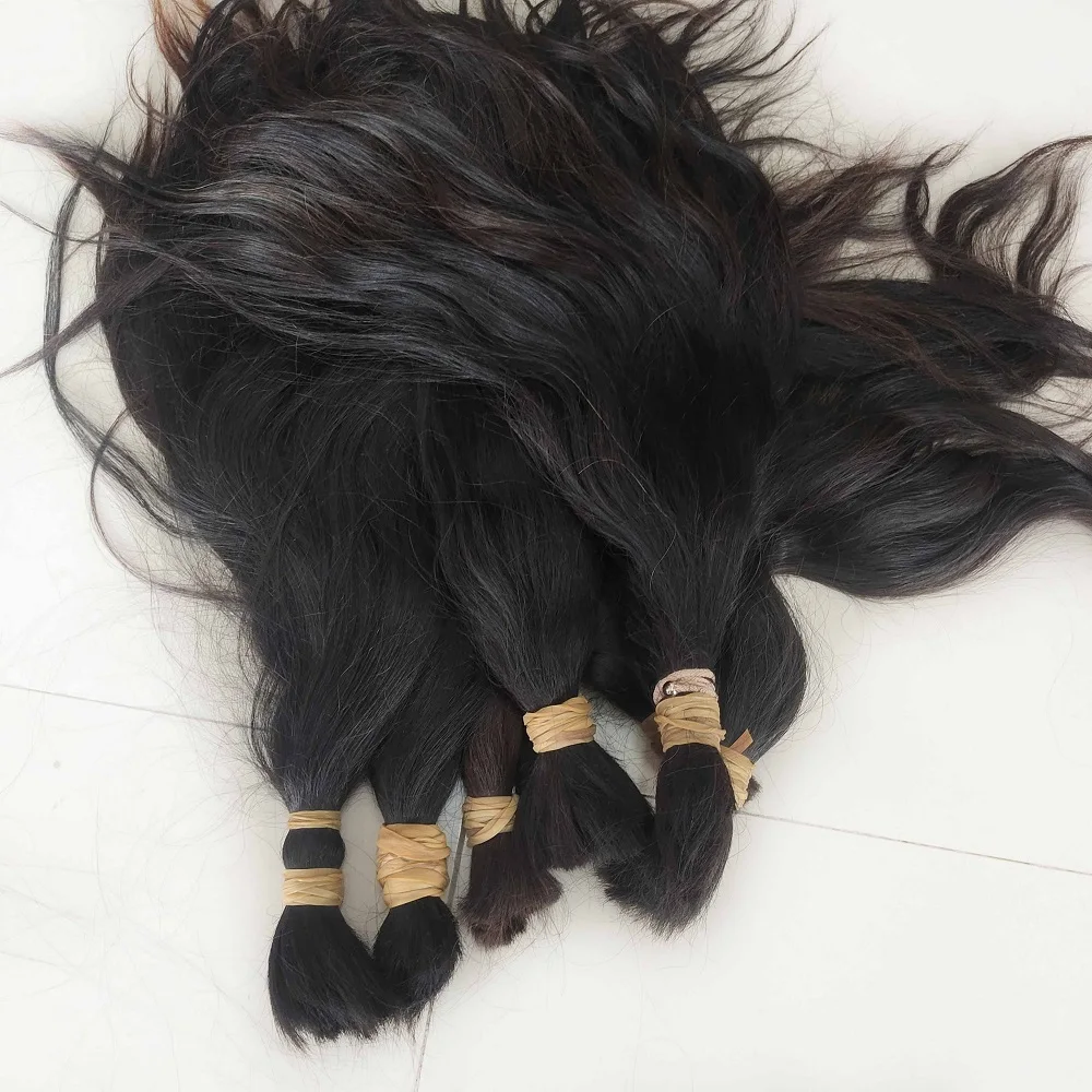 Unprocessed Raw Cuticle Aligned Chinese Girl Braids Single Donor Virgin Natural Real Human Hair Supplier