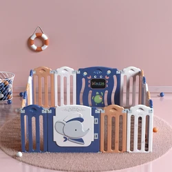 Оптовая продажа, экологически чистый пластиковый современный детский складной безопасный манеж для детей