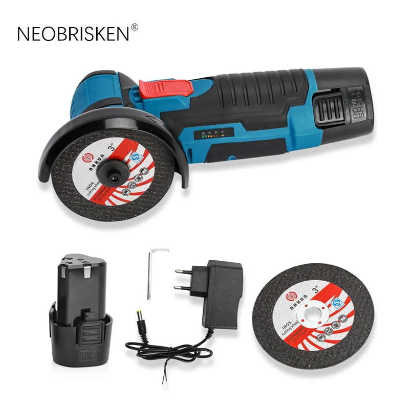 NEOBRISKEN 3-inch Brushless Lithium Angle Grinder Handheld Mini Cutting Machine Portable Small Household electric grinder