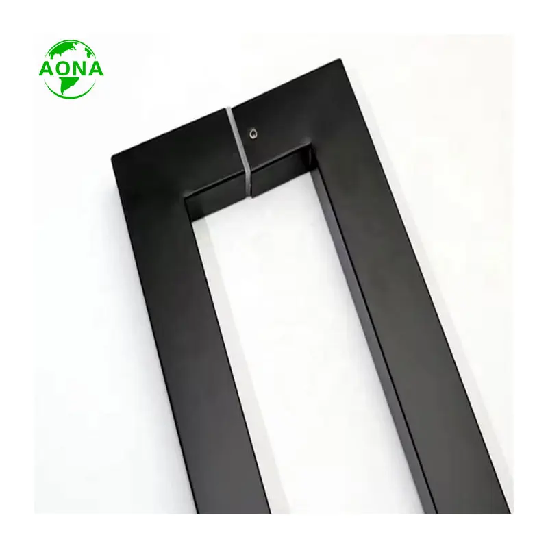 Stainless Steel Square Closet Drawer Cupboard Pulls Bathroom Door Handle