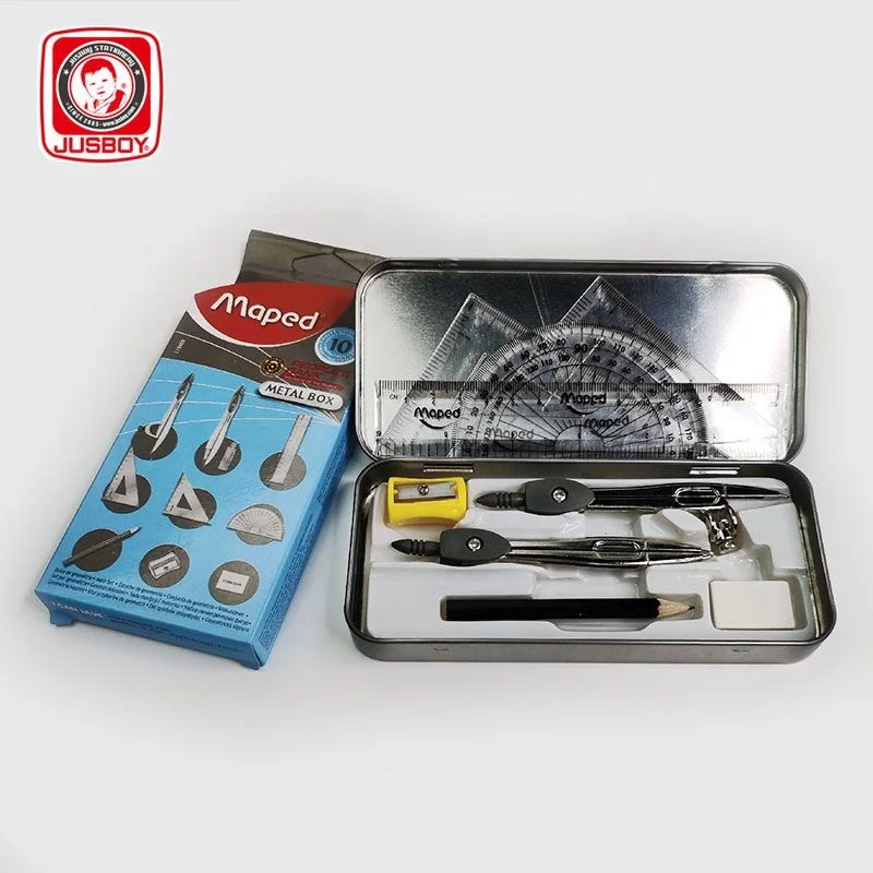Канцелярские принадлежности, горячая Распродажа, рекламный математический набор, геометрический корпус, компас, набор назад в школу
