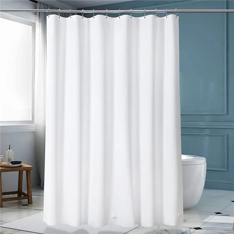 PEVA душевая занавеска С нержавеющими металлическими люверсами и 3 магнитными грузами