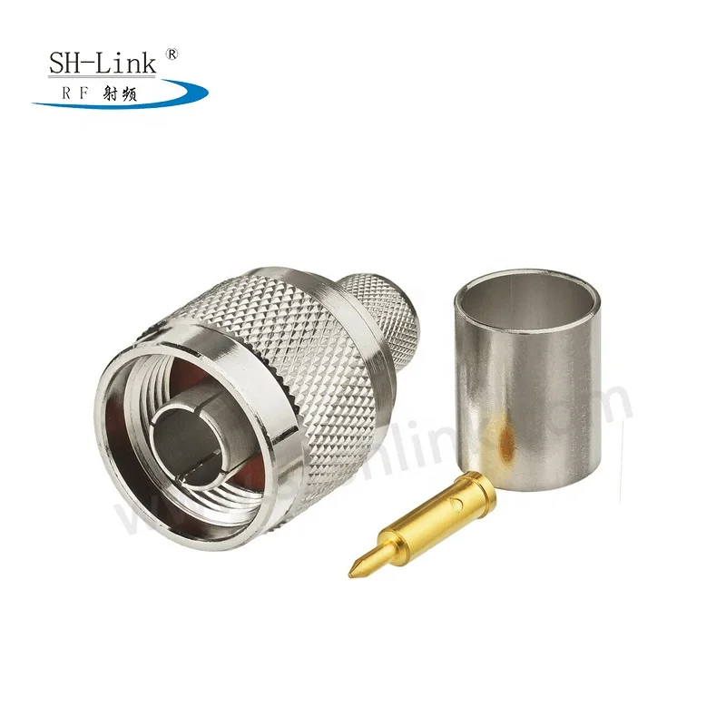 N type male rf connector for RG213 cable