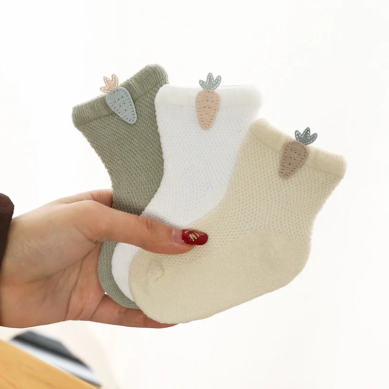 Baby Socks Summer Spring Thin Mesh Cotton Kids Lovely Girls Boy Colorful Children Breathable