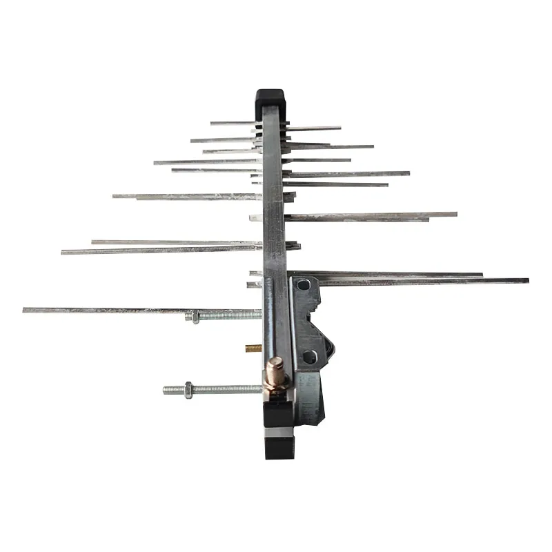 Mini HDTV Outdoor Digital Amplified VHF UHF TV Antenna Yagi Antenna 20 Element 47-860MHz HD 4K 1080P FM Radio Multiple Programs