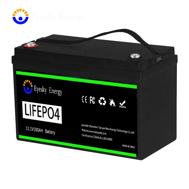 High quality customized deep cycle lithium ion battery 24v 100ah solar house storage lifepo4 battery