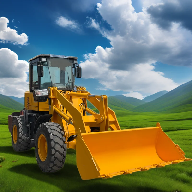 Diesel Wheel Loaders With Various Accessories Are Front-End Loaders For Construction Projects