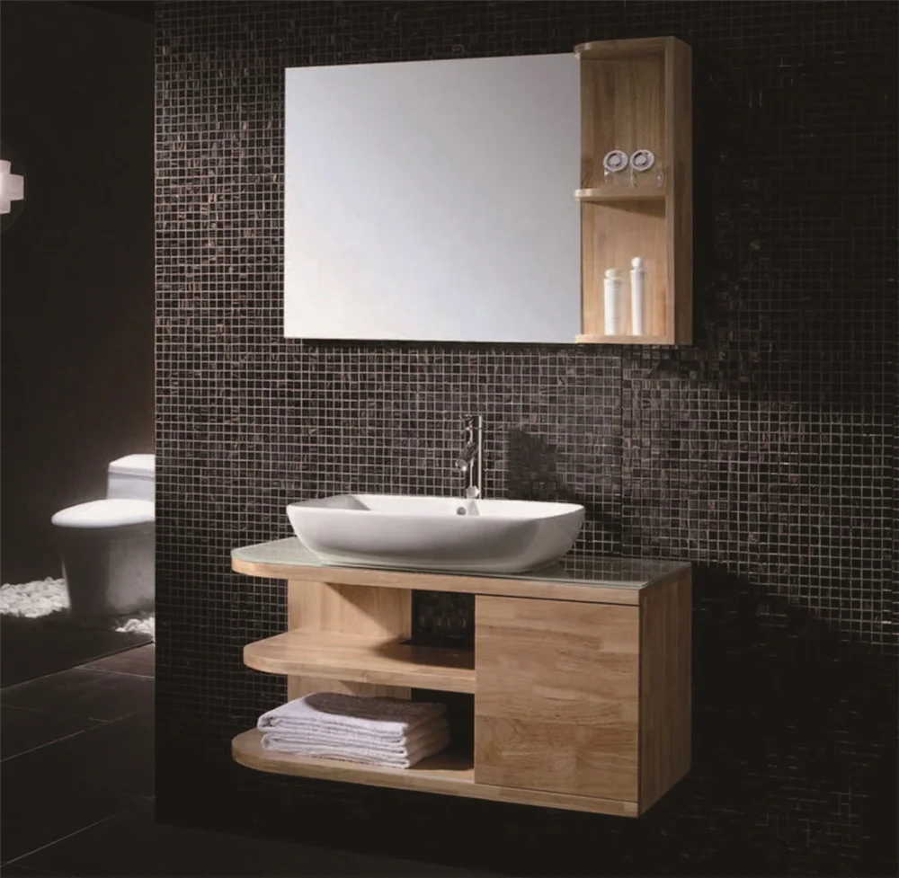 New Design Modern Marble Vanity Bathroom Cabinet Solid Wall-mounted Vanity Cabinet