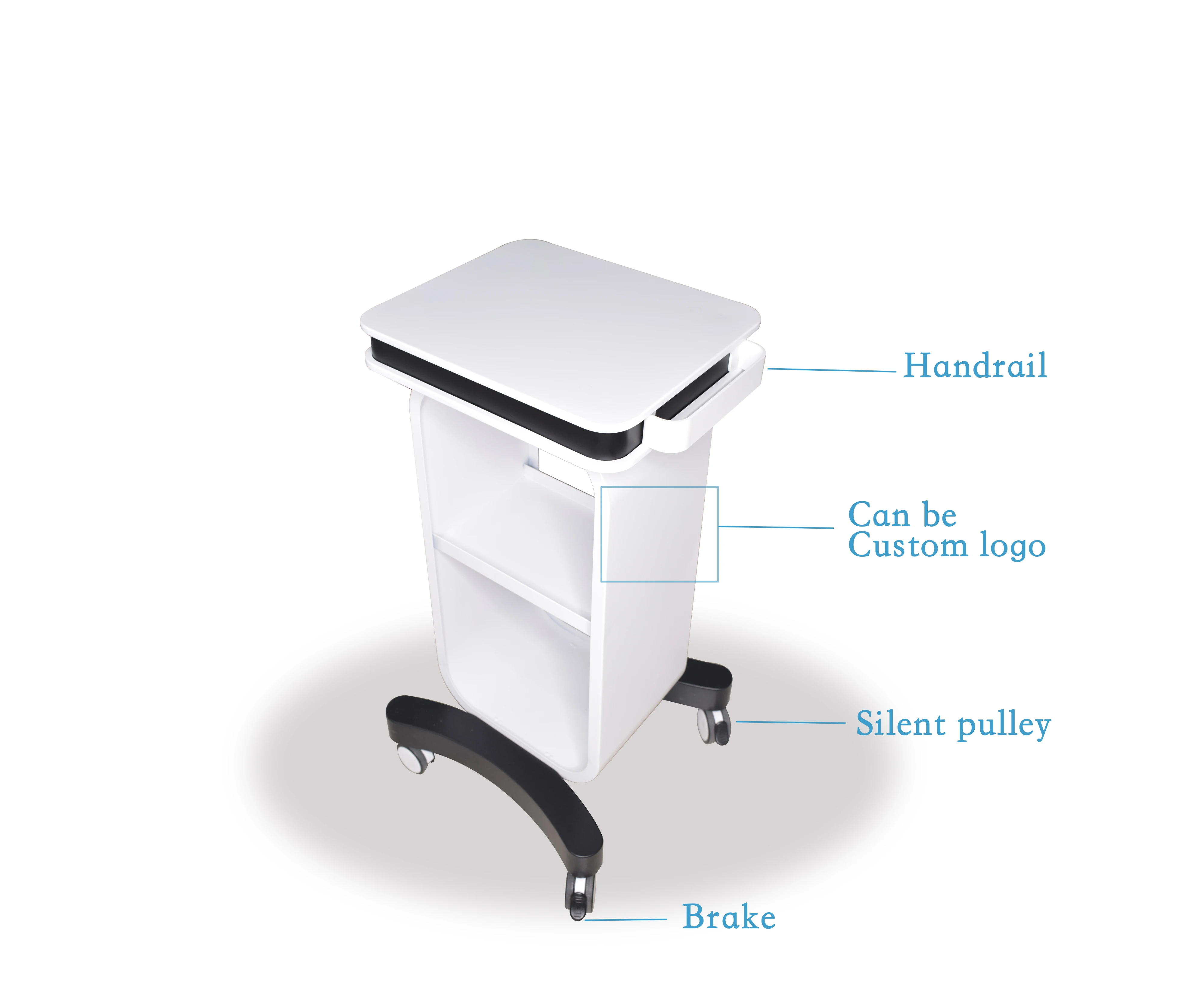 All lron reinforcement equipment trolley professional facial machine beauty salon tool trolly cart