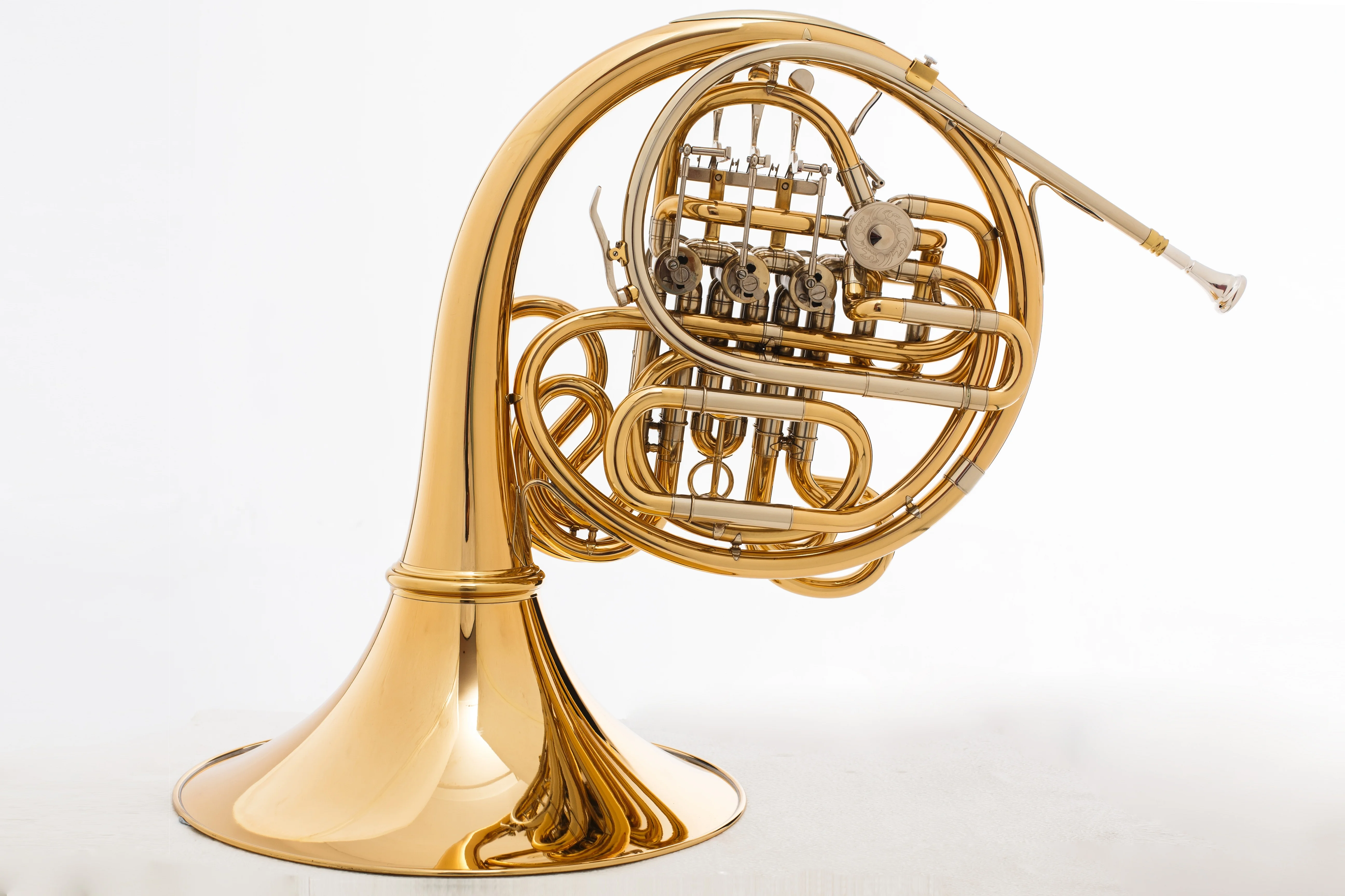 Gold brass body 4key double professional French horn OEM