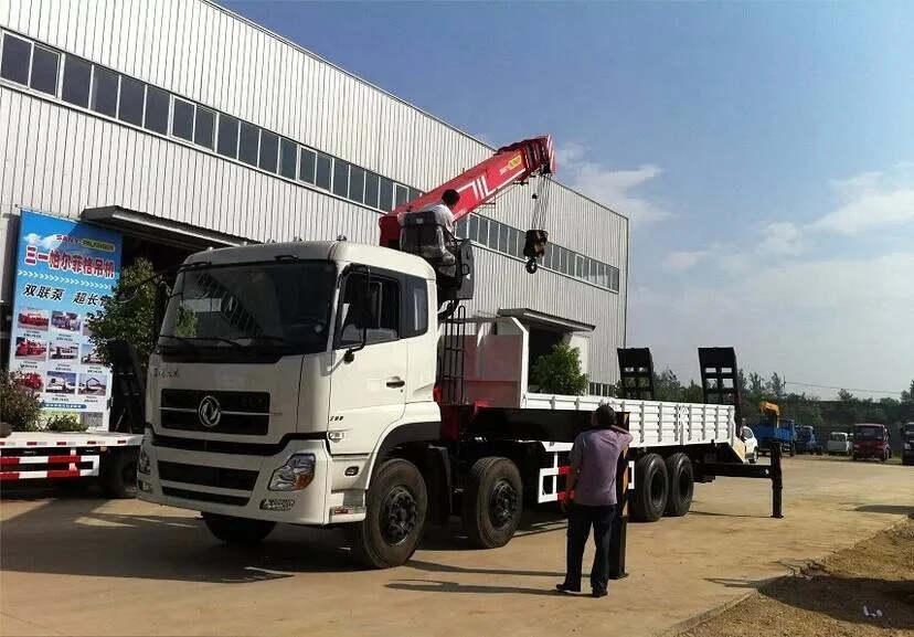 
new design 14 tons sps35000 hydraulic arm telescopic boom palfinger crane truck for hot sales 