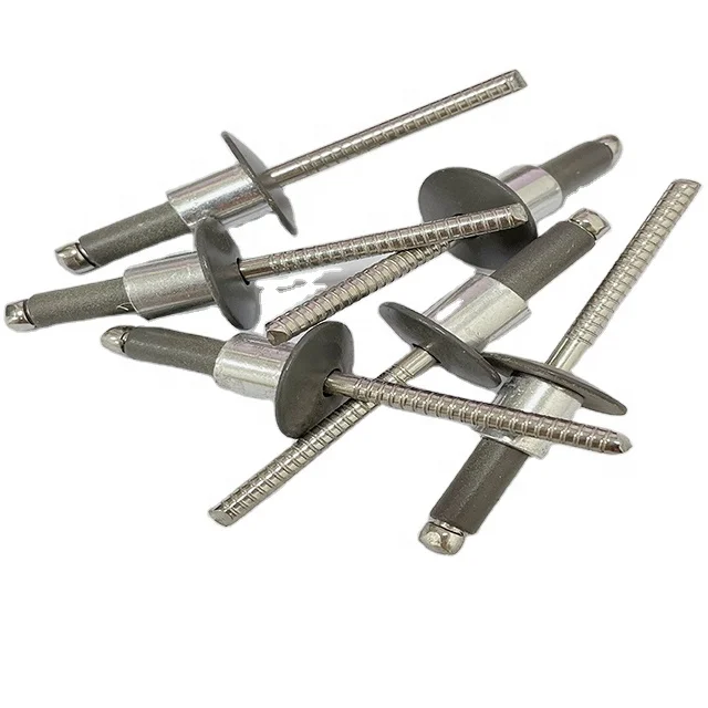 Лидер продаж, цветные открытые заклепки с круглой головкой, окрашенные поп-заклепки, заклепки из нержавеющей стали