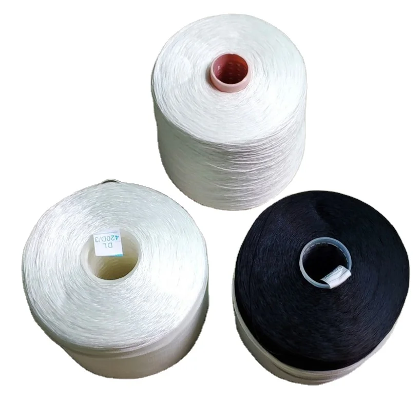 AA Grade White Color 100D/24F 120TPM DTY Yarn For Sewing Thread