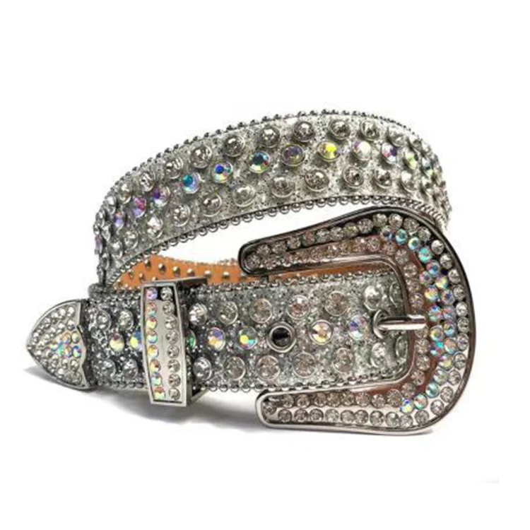 Западный ковбойский пояс со стразами синтетический бриллиантовый bling