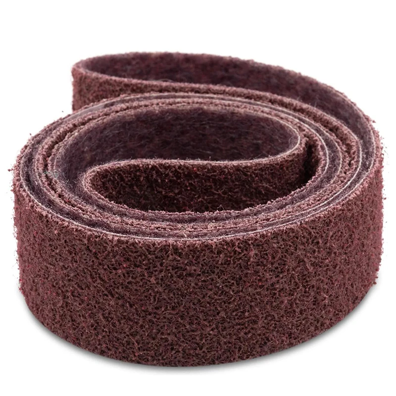 Nylon Abrasive Belt Stainless Steel Brushed Polished Abrasive Belt Stretchable Nylon Fiber Loop Linen Scouring Pad Band