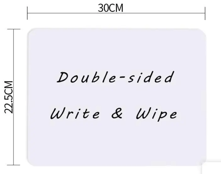 8*12 inch Eco friendly double sided colored white board dry erase student small memo lap colored white board in stock