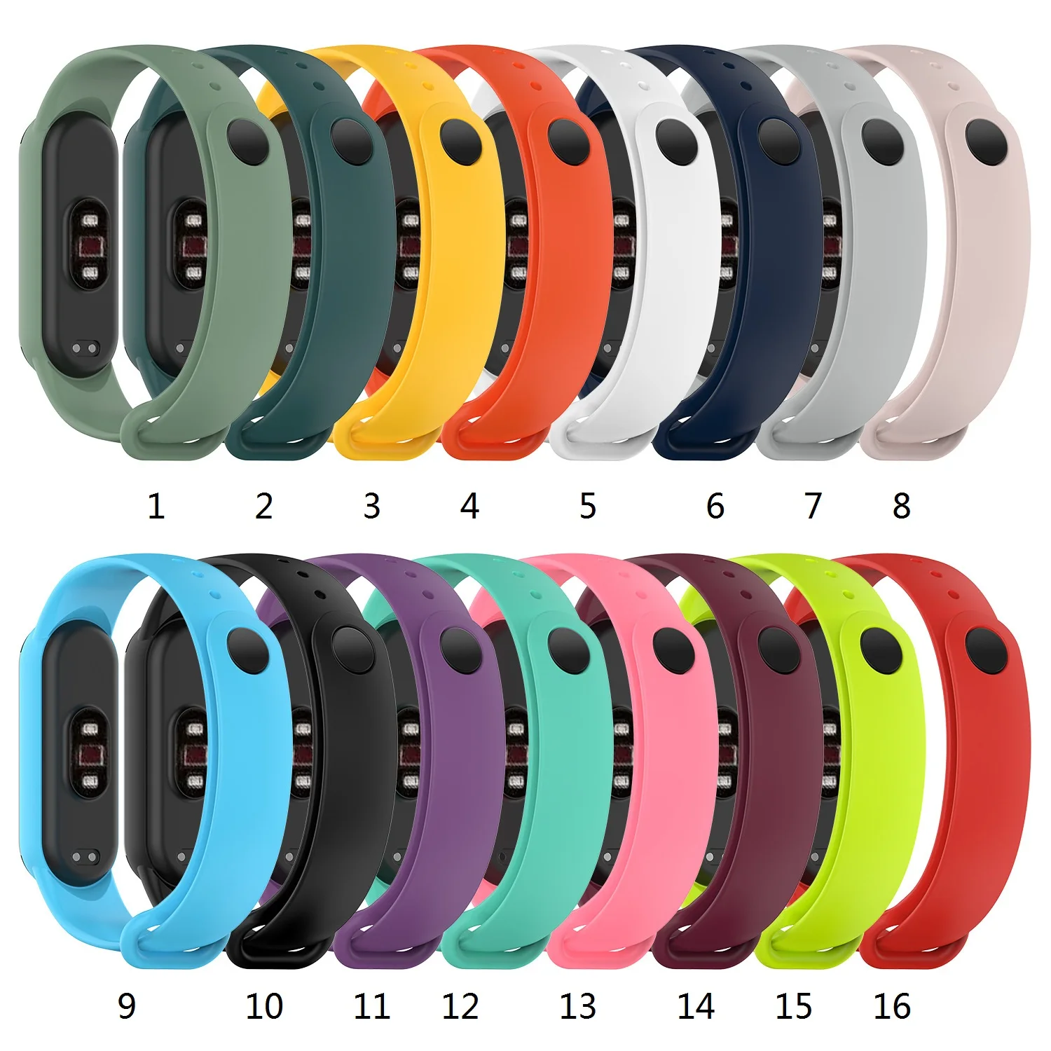  Сменный силиконовый браслет из ТПУ для MI Band 6