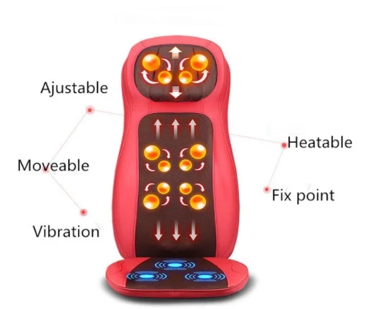 
Shiatsu & Kneading Neck & Back Massager with Heat Rolling Vibration Massage Chair pad 