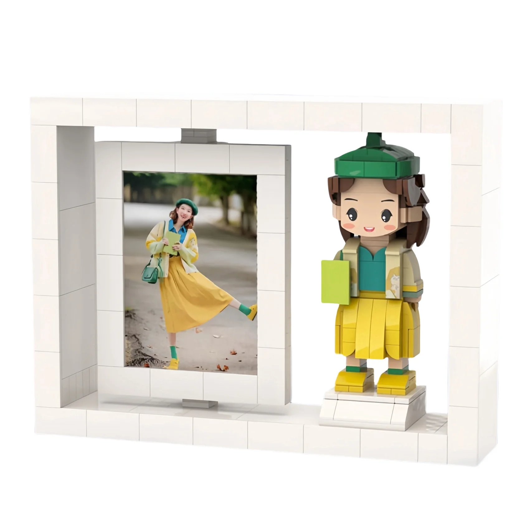 Unique Photo Frame Custom Brick Figures Innovative Home Decorations Gifts for Friends Action Figure