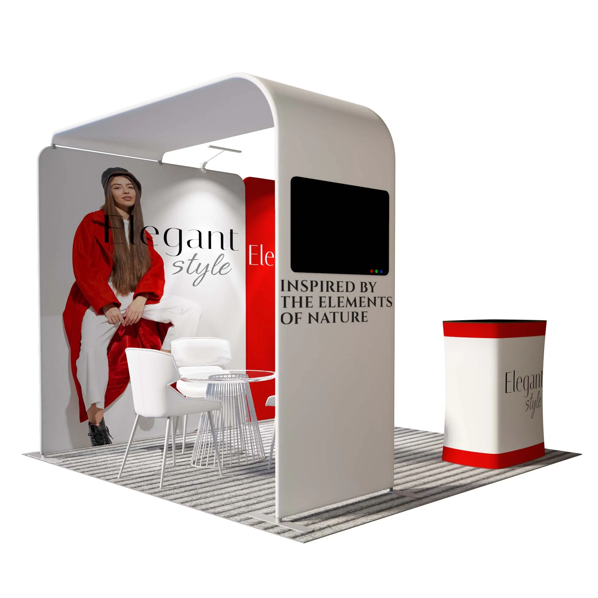 10x10 Custom Printed Portable Exhibition stand Display booth backdrop exhibition light box trade show booth