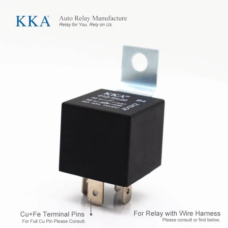 KKA-B4 30A/40A Универсальное автомобильное реле 12V 5pin, с металлическим кронштейном, JD1914 автомобильное реле