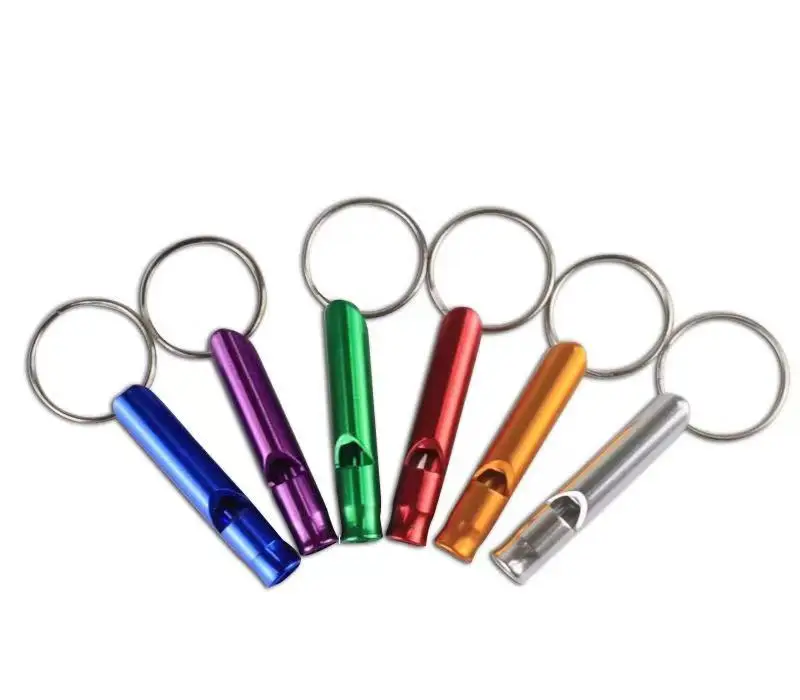 Outdoor camping Wholesale Sound Kids Safety Keychain Alarm Survival Security Emergency Whistle Survival Whistle