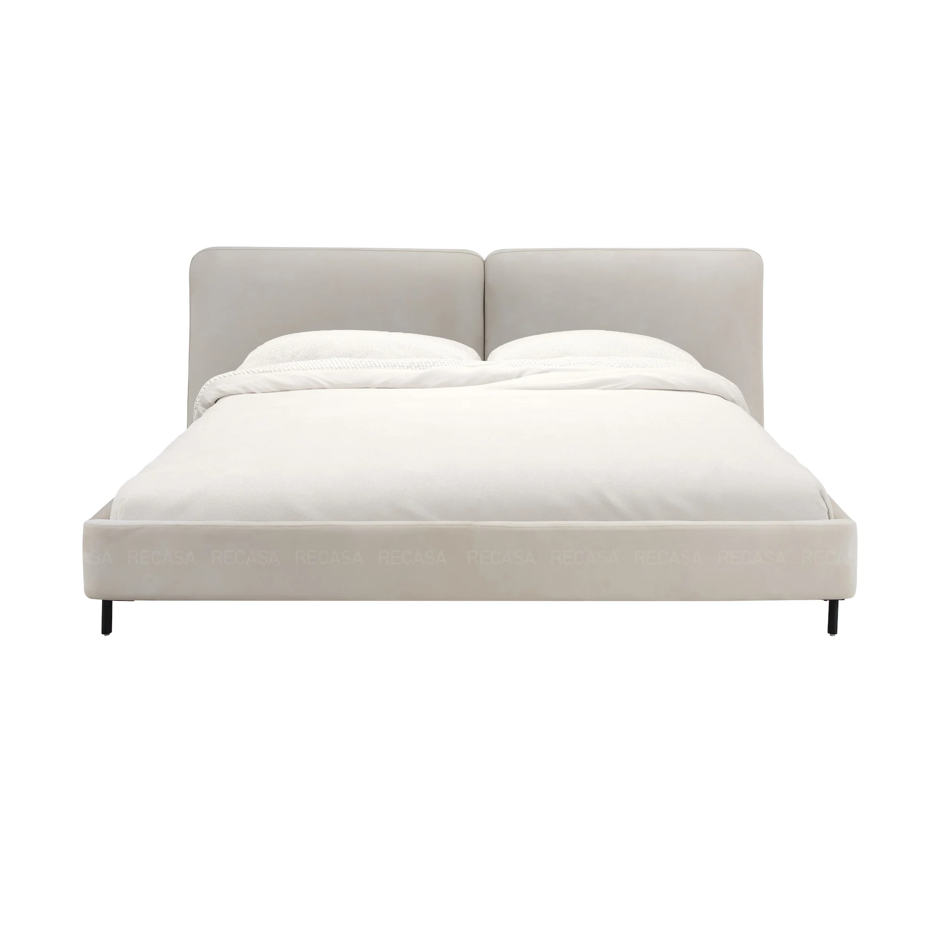 Современная тканевая кровать для экономии места в гостинице, комплект мебели для спальни в гостинице, двуспальная кровать большого размера