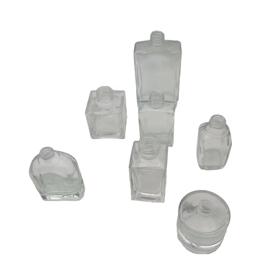 Hot Sale Luxury Fine Mist Spray Bottles Clear Glass Empty Perfume Water Refillable Sprayer 100ml 10ml 50ml Packaging Diffuser