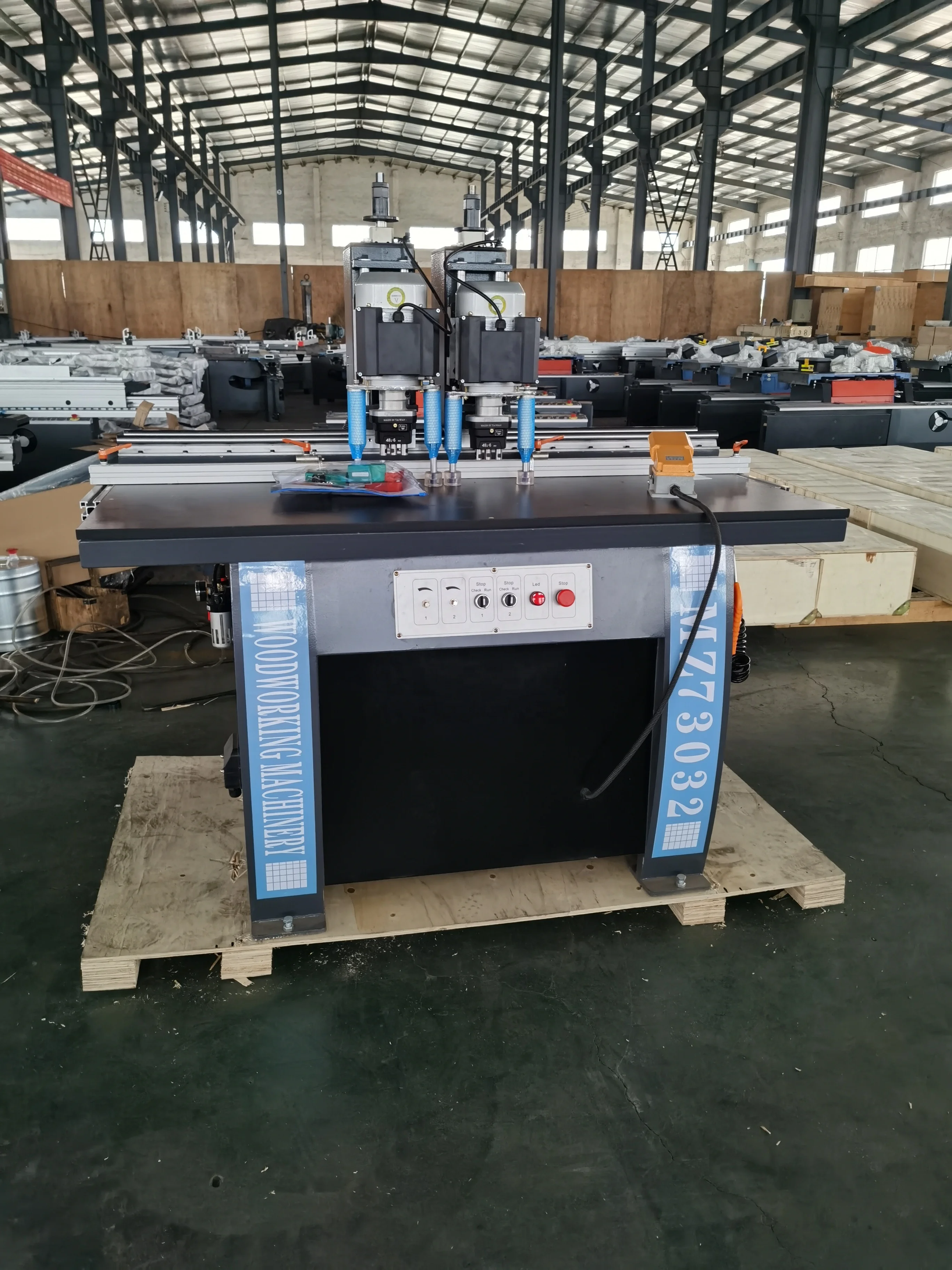 
Precision Woodworking Hinge Line Boring drilling Machine For Wood Door 