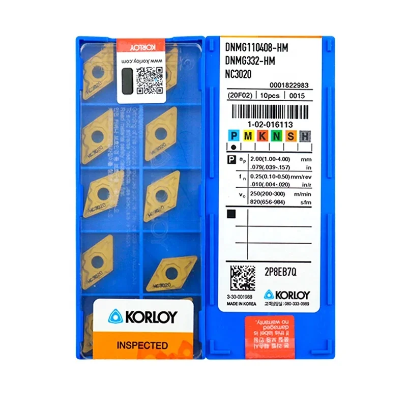 ЧПУ аксессуары 100% оригинального DNMG DNMG150404 DNMG150408 PC9030 NC3120 HM токарный инструмент DNMG15 карбидная вставка koyloy